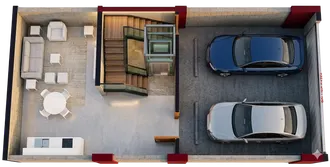 Villa B Corner (812/712) layout