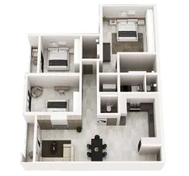 3 Bedroom Model layout